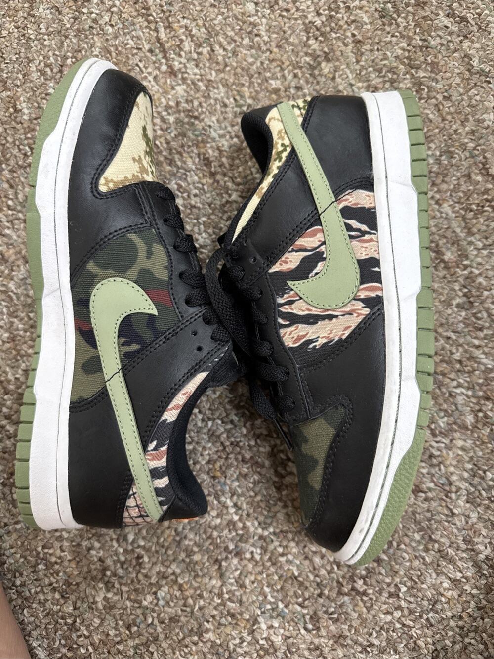 Size 6.5 Y DB1909-001 Nike Dunk Low Camo BB